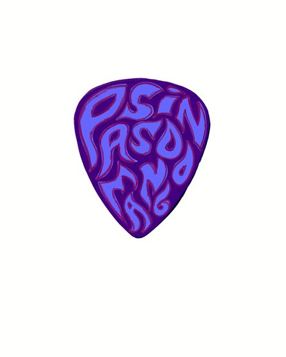 Purple Guitar Pick